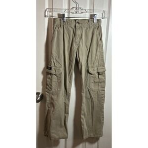 Boy's Wrangler Classic Twill Cargo‎ Pants Size 10 Slim Adj Waist
